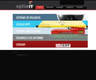 Optimit.com.mx(Ingeniería aplicada a su negocio) Screenshot