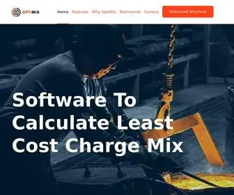 Optimixsolution.com(Software To Calculate Least Cost Charge Mix) Screenshot