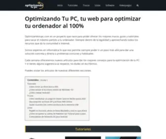 Optimizandotupc.com(Optimizando Tu PC) Screenshot