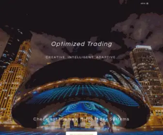 Optimizedtrading.com(Adaptive Quantitative Systematic Trading & Investing Strategies & Services) Screenshot