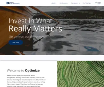 Optimizefinancialgroup.com(Optimize Financial Group) Screenshot