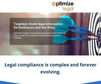 Optimizelegal.com(Optimizing access to legal information) Screenshot