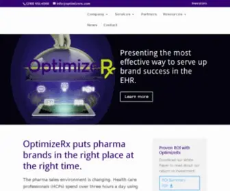 Optimizerx.com(Point-of-Care Messaging) Screenshot