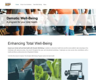 Optimizewellbeing.com(Dematic Well) Screenshot