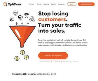 Optimonk.com(Personalize) Screenshot