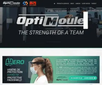 Optimoule.com(Designing, manufacturing, modifying and repairing molds for over 30 years) Screenshot