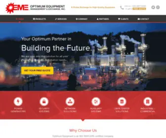 Optimum-Equipment.com(Optimum Equipment Management & Exchange) Screenshot