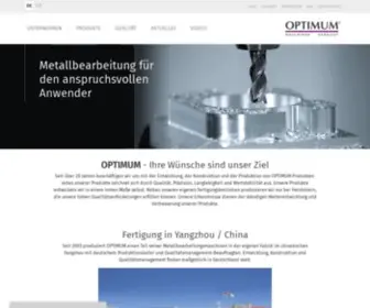 Optimum-Maschinen.de(Metallbearbeitungsmaschinen von OPTIMUM Maschinen Germany GmbH) Screenshot