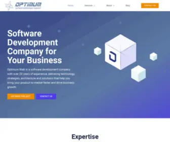 Optimum-Web.com.ua(Software Development Company) Screenshot