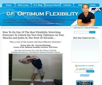 Optimumflexibility.com(Stretching Exercises & Stretches for Improving Flexibility) Screenshot