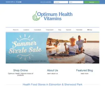 Optimumhealthvitamins.com(Optimum Health Vitamins) Screenshot