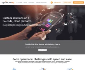 Optimumhq.com(Custom Solutions on a Cloud Platform) Screenshot