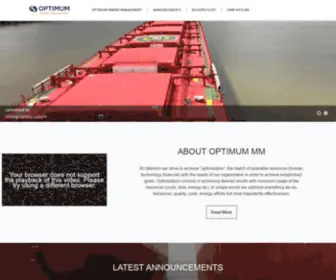 Optimummarinemanagement.net(Optimum Marine Management Ltd) Screenshot