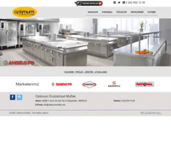 Optimummutfak.com(Optimum Endustriyel Mutfak) Screenshot