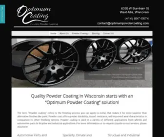 Optimumpowdercoating.com(Optimum Coating) Screenshot