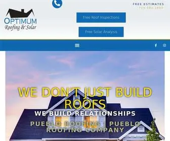 Optimumroofingllc.com(We are a Pueblo Roofing Company) Screenshot