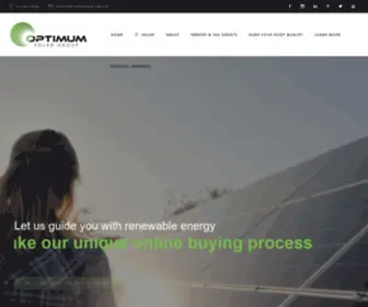 Optimumsolargroup.com(Solar Installation Company in Minnesota) Screenshot