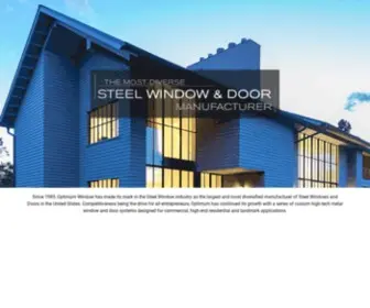 Optimumwindow.com(Custom Steel Windows & Doors by Optimum WIndow Mfg) Screenshot