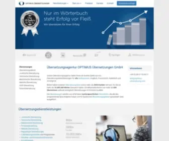 Optimus-Uebersetzung.com(Übersetzungsagentur) Screenshot