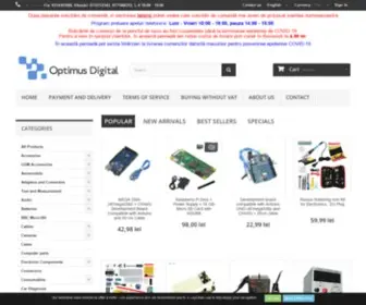 Optimusdigital.ro(Optimus Digital) Screenshot