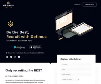 Optimusrecruits.io(Optimus Recruits) Screenshot