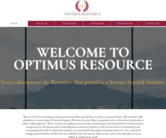 Optimusresource.com(Optimus Resource) Screenshot