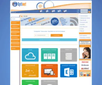 Optinet.be(Création de site internet) Screenshot