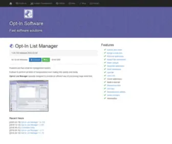 Optinsoft.com(Opt-In Software) Screenshot