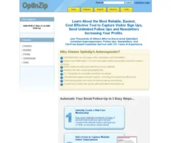 Optinzip.com(OptInZip Autoresponder & Newsletters) Screenshot