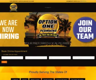 Optiononeplumbingandrooter.com(Optiononeplumbingandrooter) Screenshot