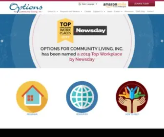 Optionscl.org(Options for Community Living) Screenshot