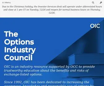 Optionseducation.org(The Options Industry Council (OIC)) Screenshot