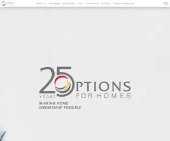 Optionsforhomes.ca(Options for homes) Screenshot