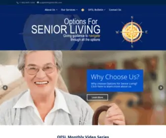 Optionsforseniorliving.com(Options For Senior Living) Screenshot