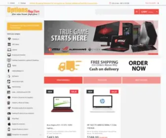 Optionsmegastore.com(Shop online in Lebanon Computers) Screenshot