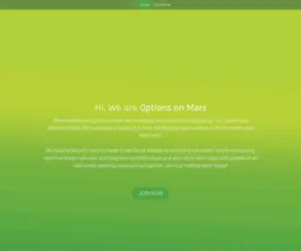 Optionsonmars.com(#1 Community For Short Term Options & Long Term Investing) Screenshot