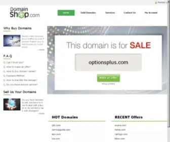Optionsplus.com(Dog Pens) Screenshot