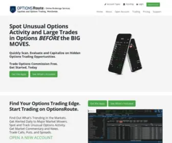 Optionsroute.com(Low Cost Trading Broker) Screenshot