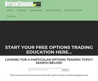 Optiontradingpedia.com(Learn options trading in 2022) Screenshot