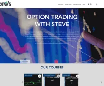 Optiontradingwithsteve.com(Option Trading With Steve) Screenshot