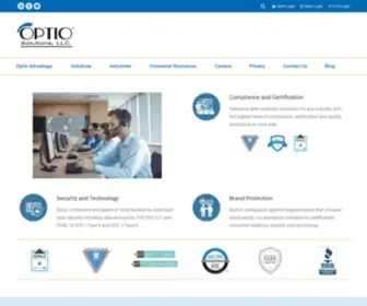 Optiosolutions.com(Optio Solutions Debt Collection) Screenshot