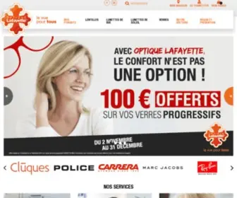 Optiquelafayette.com(Optique Lafayette) Screenshot