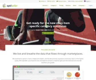 Optiseller.com(Marketplace data and optimisation tools) Screenshot