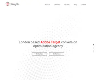 Optisights.co.uk(CRO experts specialising in Adobe Target in London) Screenshot