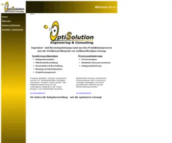 Optisolution.at(OptiSolution Engineering & Consulting) Screenshot