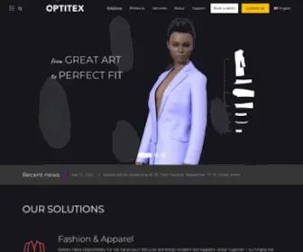 Optitex.com( 2D/3D CAD CAM ) Screenshot