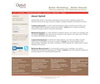 Optiv8.com(Optiv8 Consulting) Screenshot