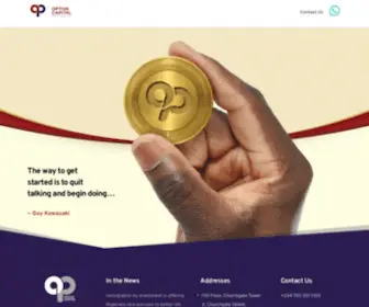 Optivacp.com(Optiva Capital Partners) Screenshot