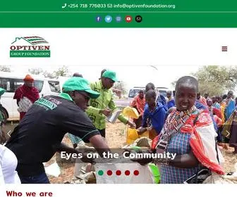 Optivenfoundation.org(Eyes On the Community) Screenshot
