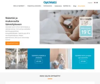 Optiwatti.fi(Säästöä ja mukavuutta lämmitykseen) Screenshot